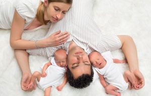 newborn twins sleep